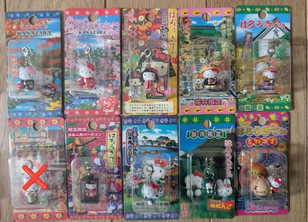 ご当地キティ ファスナーマスコット ハローキティ　根付　ストラップ　まとめ①