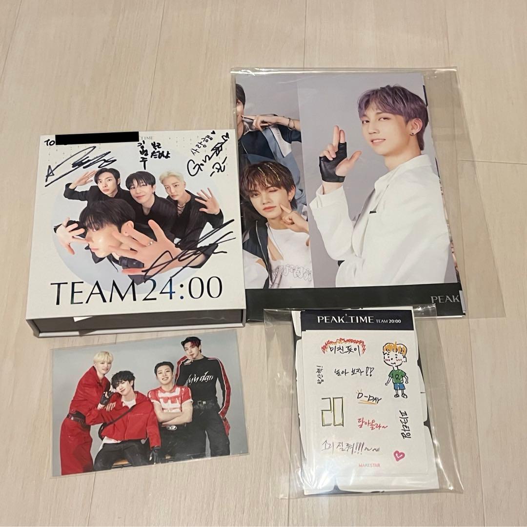 直筆サイン】 PEAKTIME ジョンオプ TEAM24:00 ポスター
