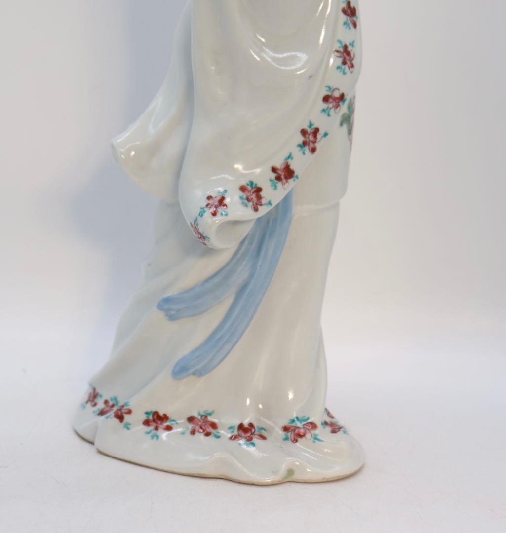 中国　1950年代　景徳鎮製　粉彩白娘子像　送料込み251231