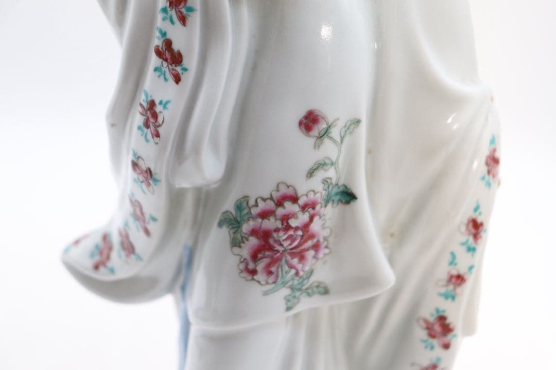 中国　1950年代　景徳鎮製　粉彩白娘子像　送料込み251231