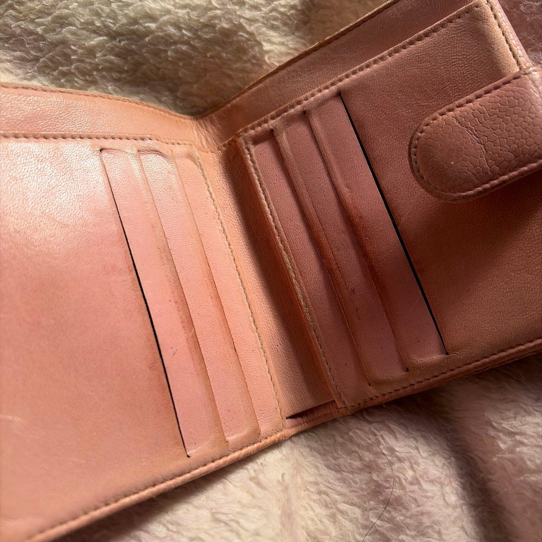 CHANEL ピンク 二つ折り財布