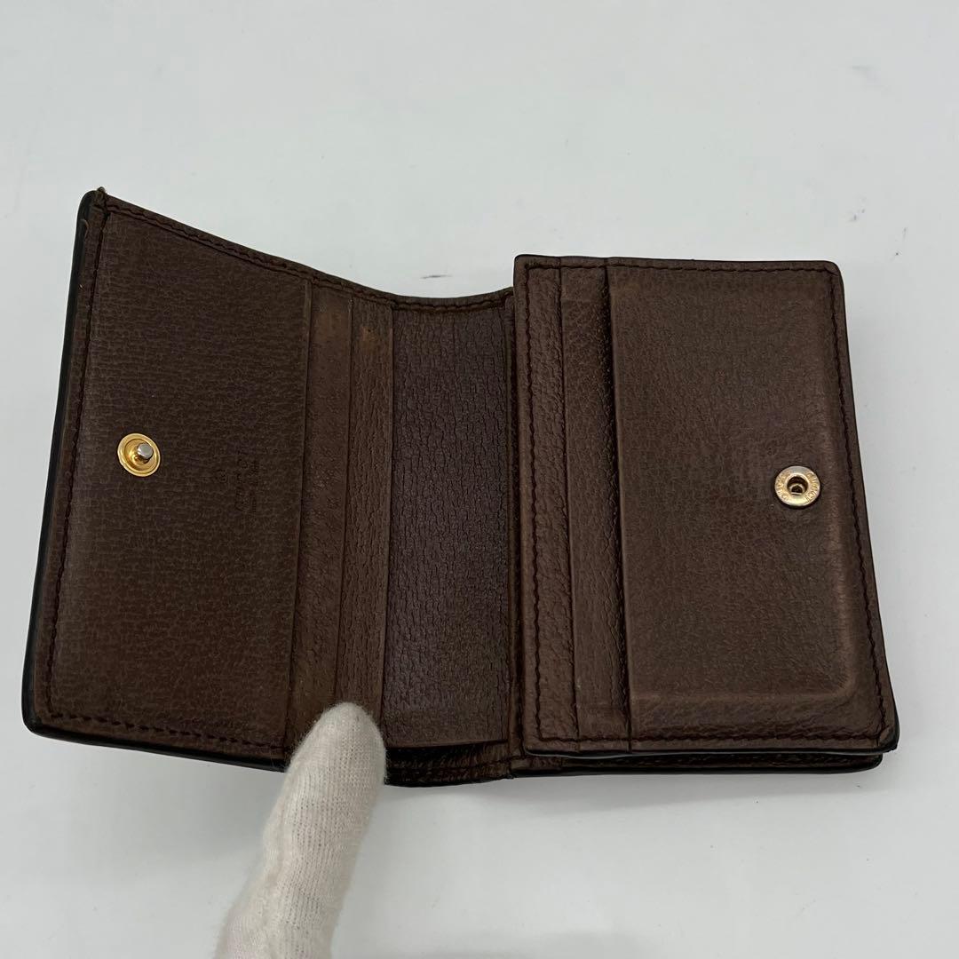 グッチ 二つ折り財布 オフィディア GGスプリーム マーモント シェリー