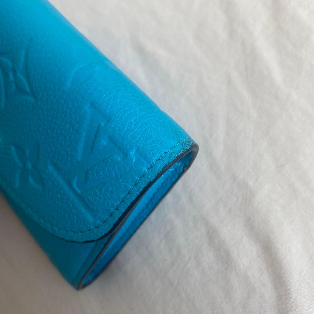 ルイヴィトン　ロザリ　ターコイズブルー　アンプラント　ポルトモネロザリ