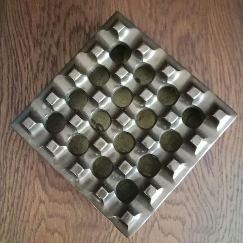 逸品 真鍮 灰皿 ミッドセンチュリー オブジェ スウェーデン