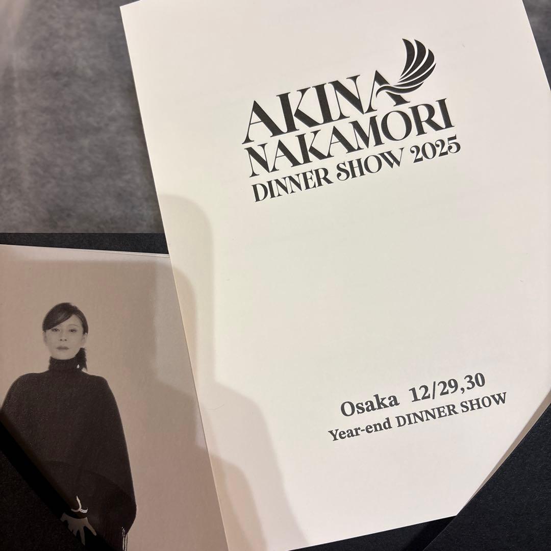中森明菜 2025 ディナーショー限定トートバッグ ポストカード メニュー