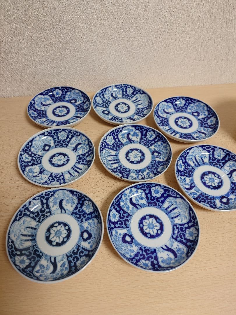 伊万里 伊万里焼 印判皿 松竹梅 【骨董品】小皿 16枚セット アンティーク