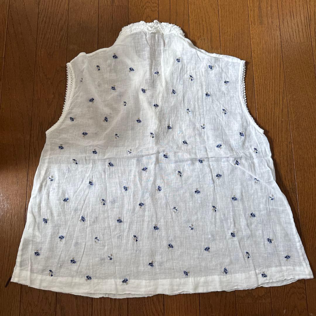 45r 小花柄 ガーゼタンクトップ コットン