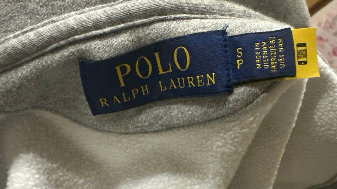 【現行QRタグ】Polo Ralph Lauren グレー ジップアップパーカー