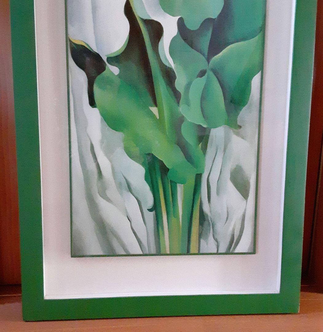 絵画　現代アート ポスター　大　ジョージア・オキーフ 　花　M