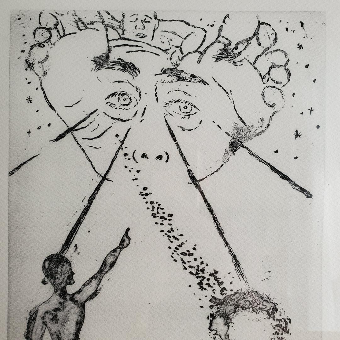 横尾忠則 リトグラフ 夢シリーズ 二人の私 銅版画 直筆サイン 限定20部