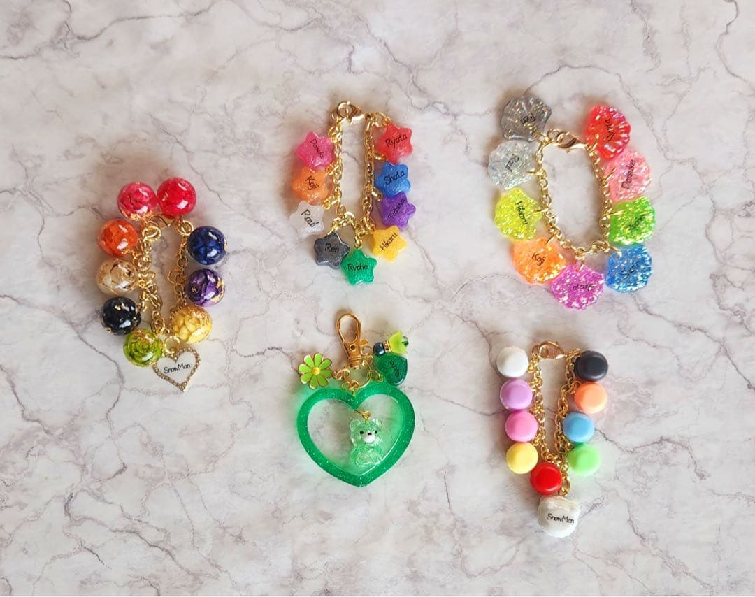 なお　タマラック球体キーホルダー　Man 箱推し