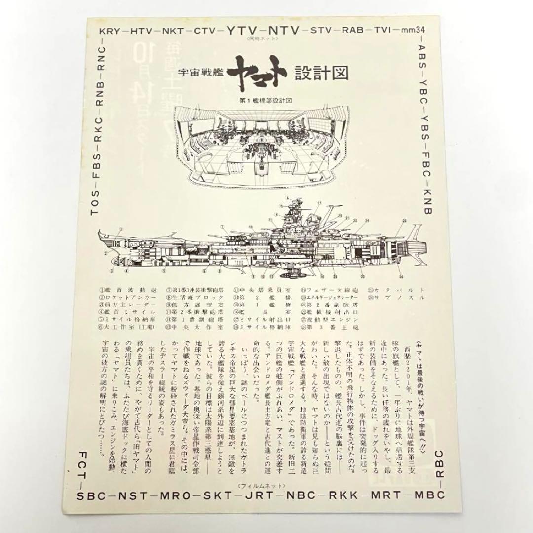 映画 宇宙戦艦ヤマト B5サイズ 映画チラシ 4種セット