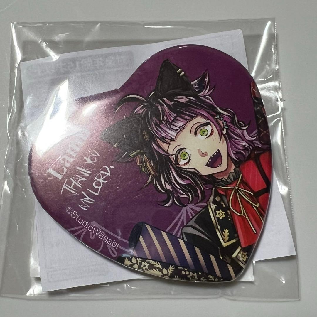 あくねこ ナンジャ ラムリ ハート缶バッジ