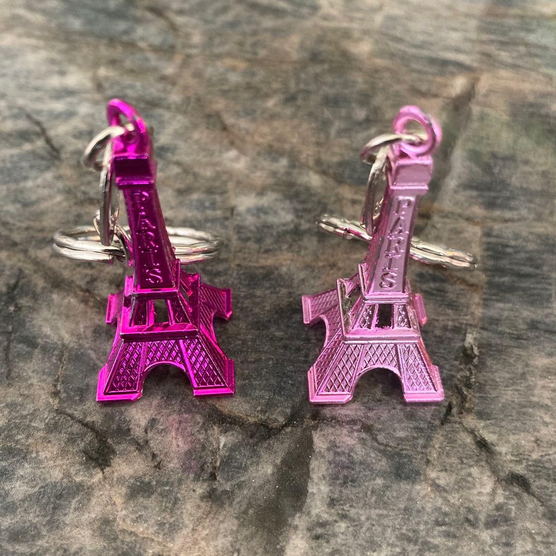 エッフェル塔キーホルダー カラフル 50個セット