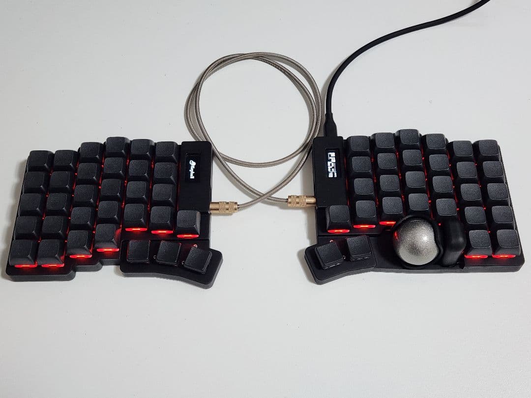 Keyball44 自作キット ホワイト / ケース付き Keyball44完成品