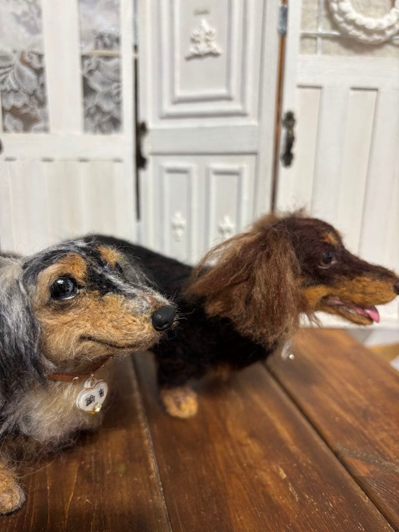 羊毛フェルト ダックス panda様専用