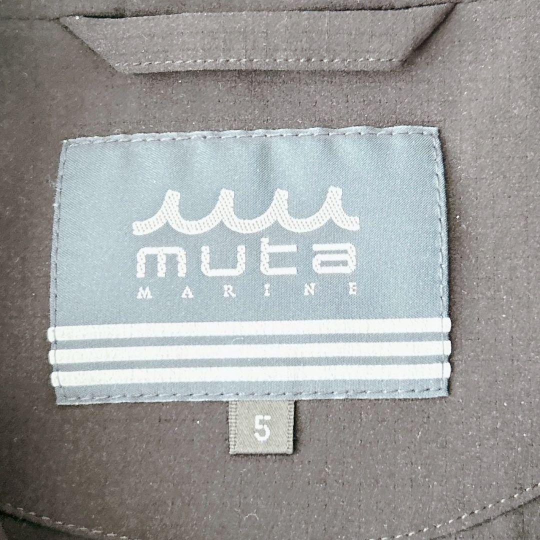 ムータマリン muta MARINE パーカー ロゴワッペン ブラック 黒