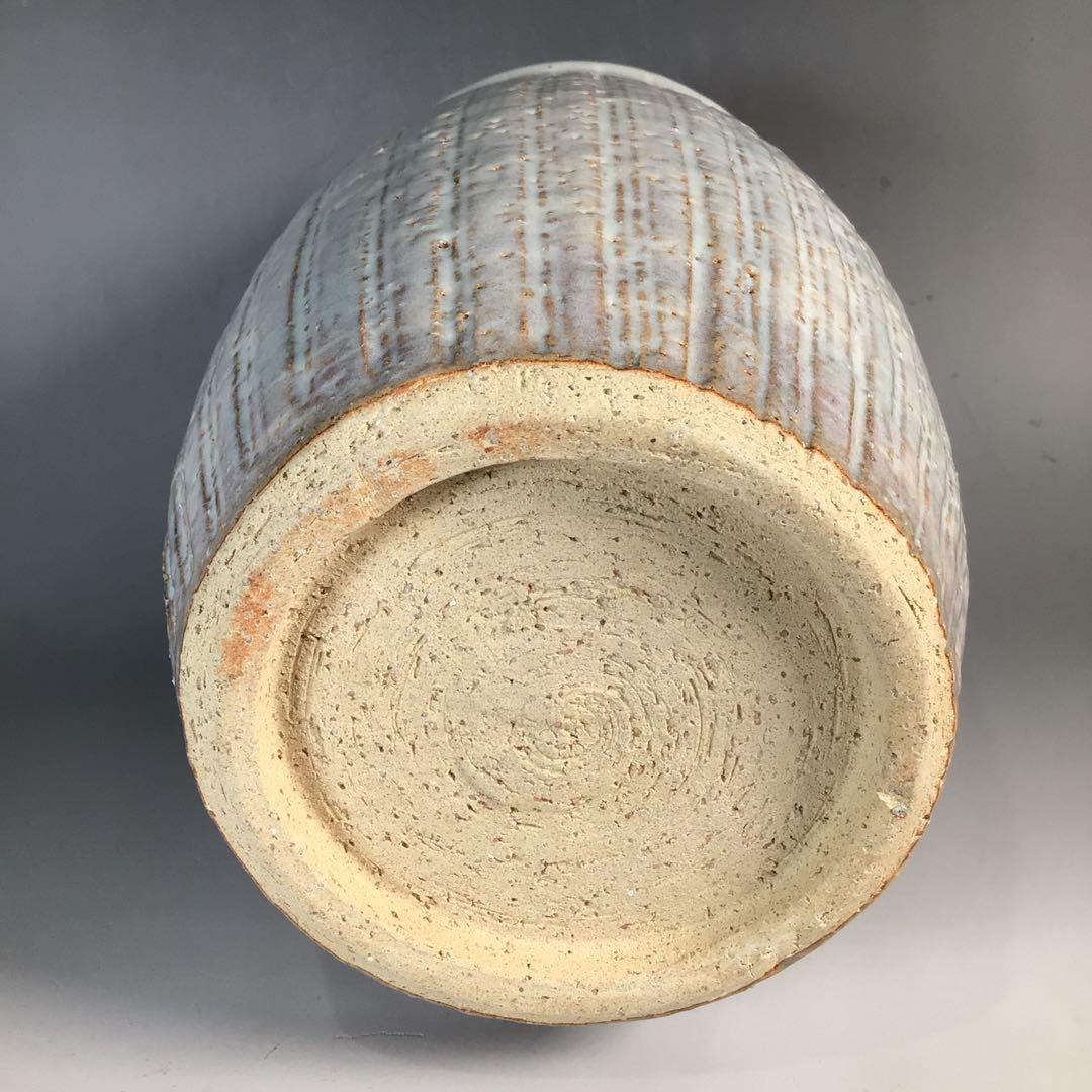 N995 水指 『萩焼』『天龍窯 服部要萩造』『一重口水指』 共箱