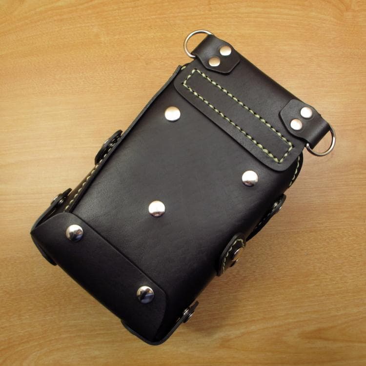 ☆特別価格☆　ブラック　７丁差し　本革シザーケース　SCY-243/CKB