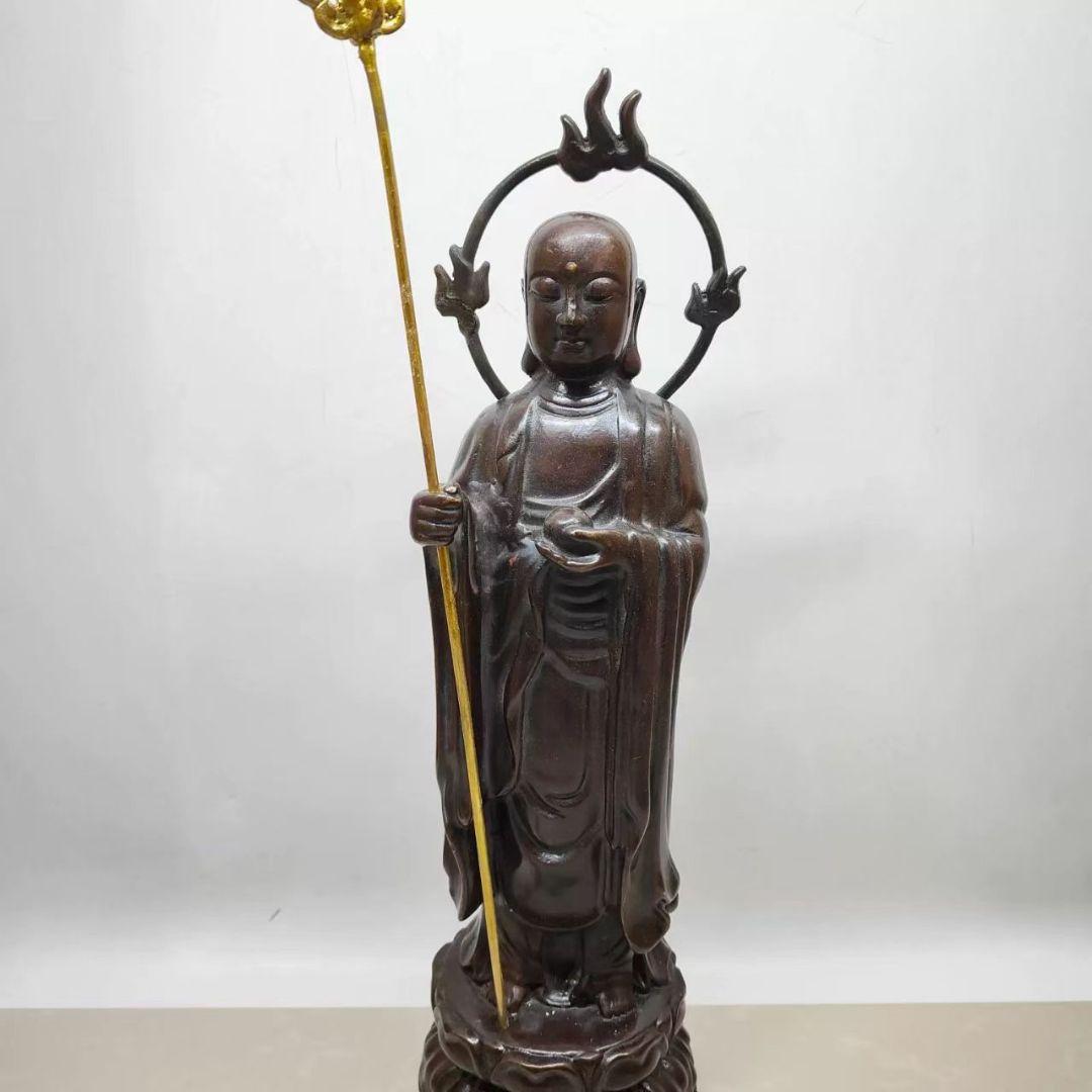 九谷焼 色絵 唐子 童子 太鼓打ち 置物 フィギュリン 28cm 2540