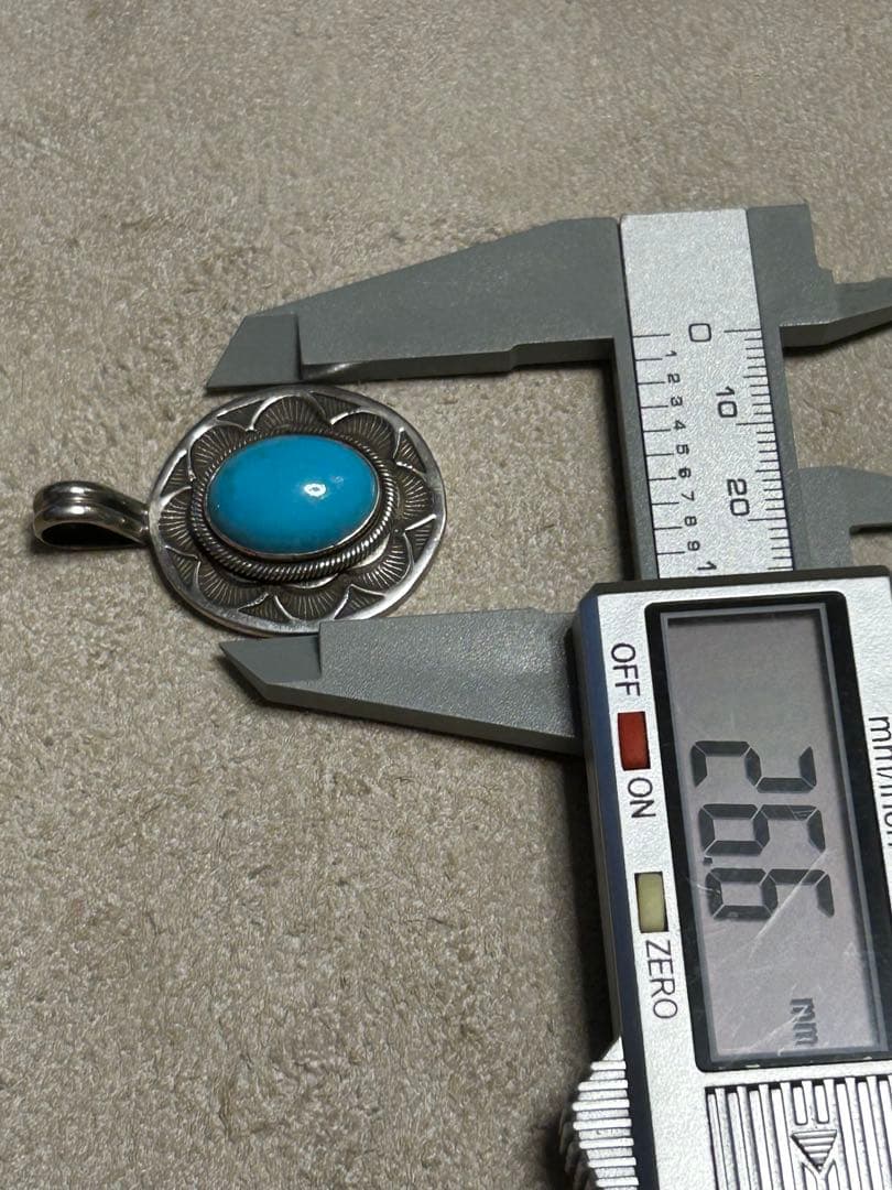 新品 インディアンジュエリー ターコイズ ペンダントトップ 故ゲイリー