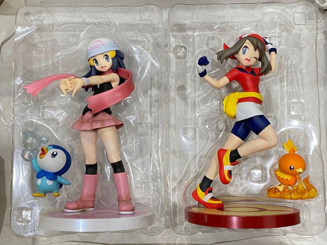 ARTFX J ヒカリ with ポッチャマ ハルカ with アチャモ 色紙付