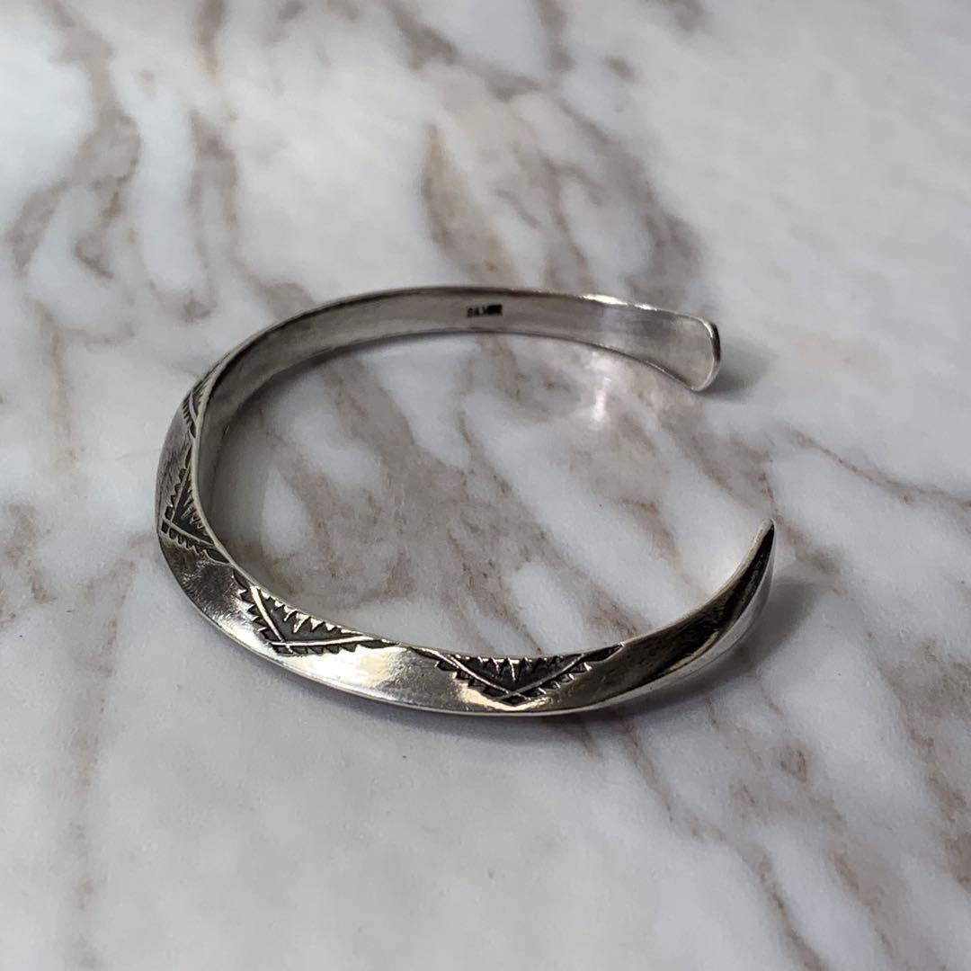 Dear Blossom トライアングルバングル silver刻印 ナバホ