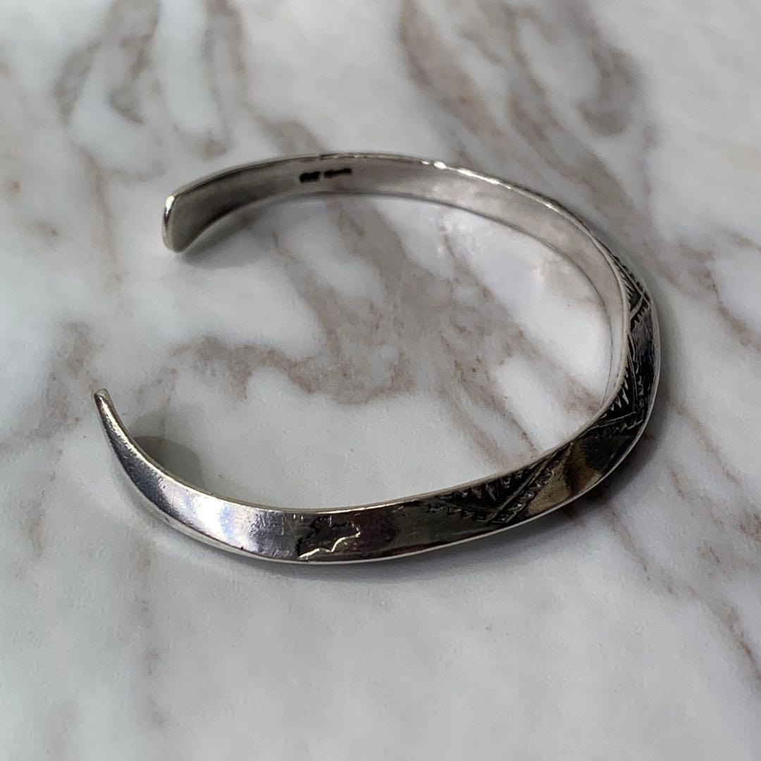 Dear Blossom トライアングルバングル silver刻印 ナバホ