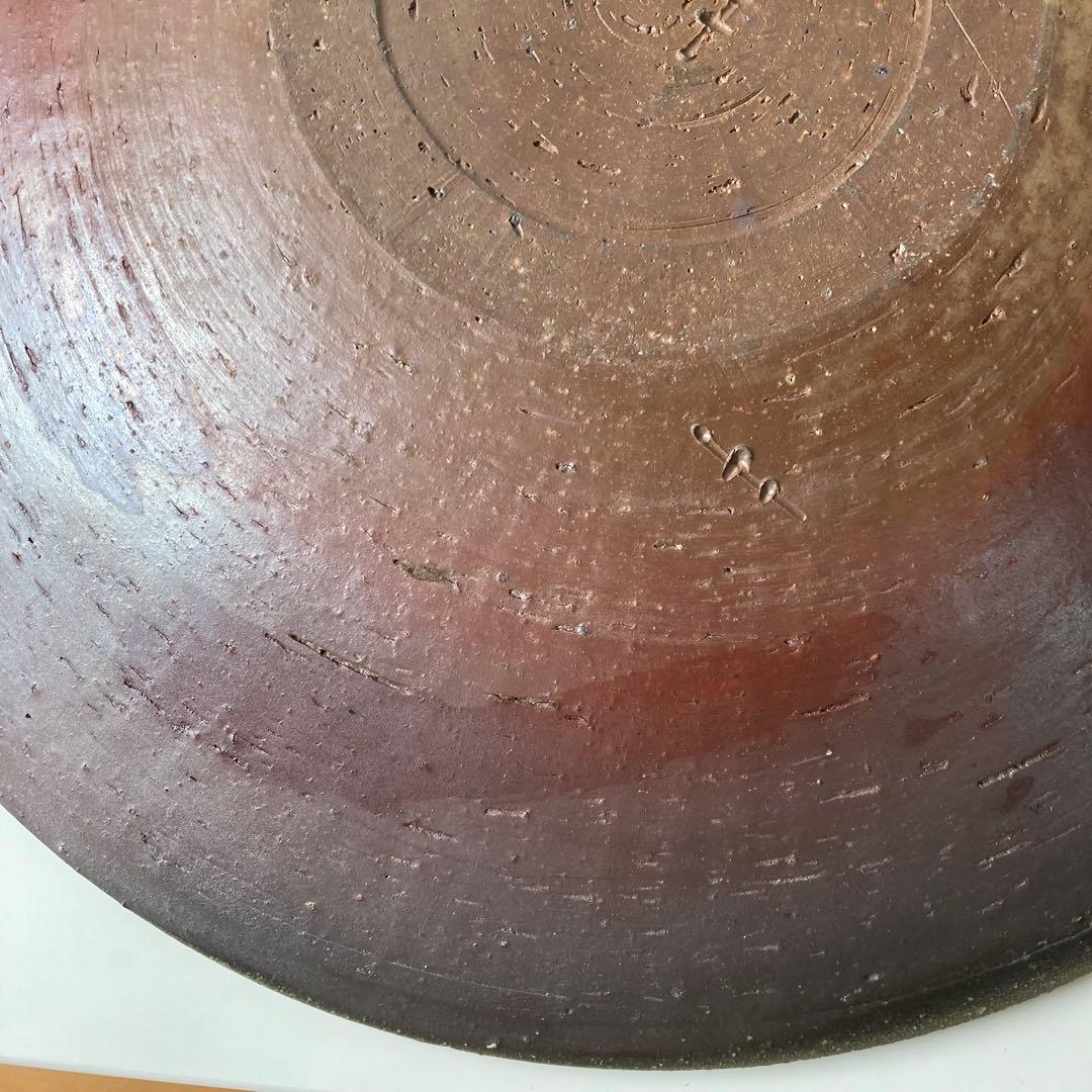 備前焼　大皿　径57cm　窯変　胡麻　飾り皿　特大サイズ
