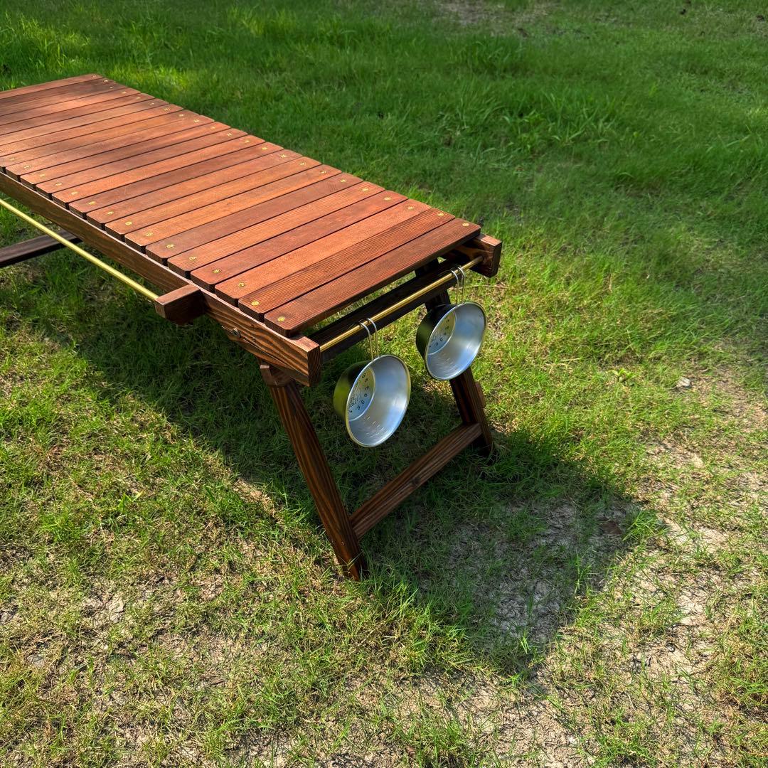 折りたたみローテーブル キャンプテーブル フラットバーナーigt