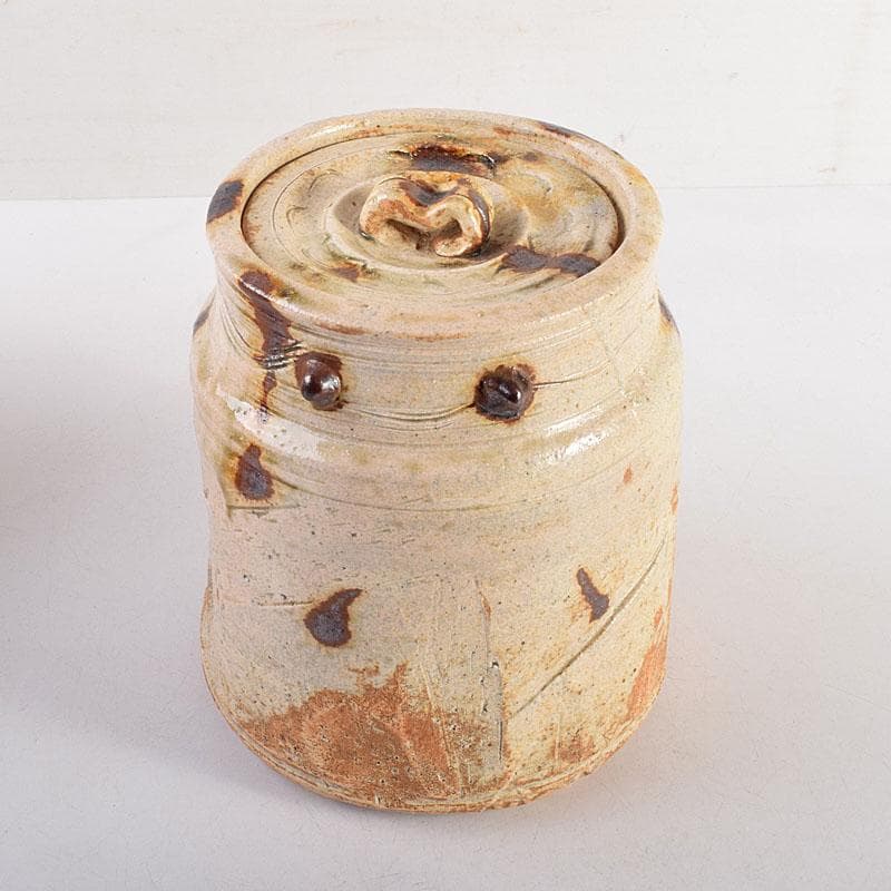 茶道具 美濃焼 大萱窯 加藤弥右衛門造 水指 共箱 V 8306