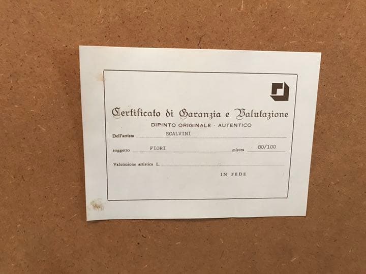 イタリア画家　Si  油絵  40号  本物