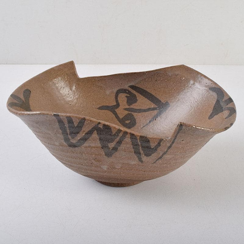 桂又三郎極め　江戸時代　古唐津　絵唐津　菓子鉢　M　R9332