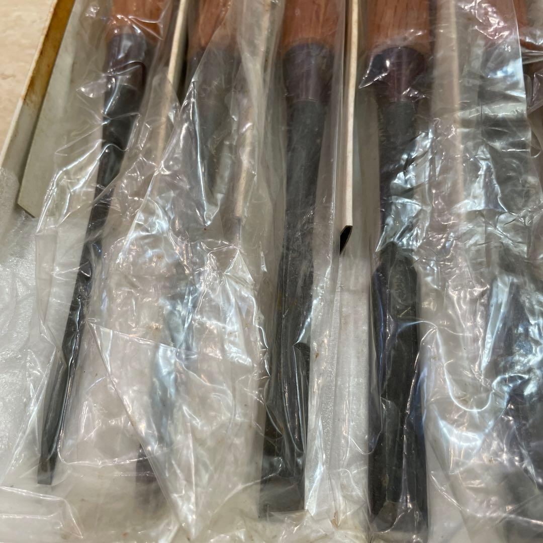 左 久作 赤樫総面取10本 組鑿