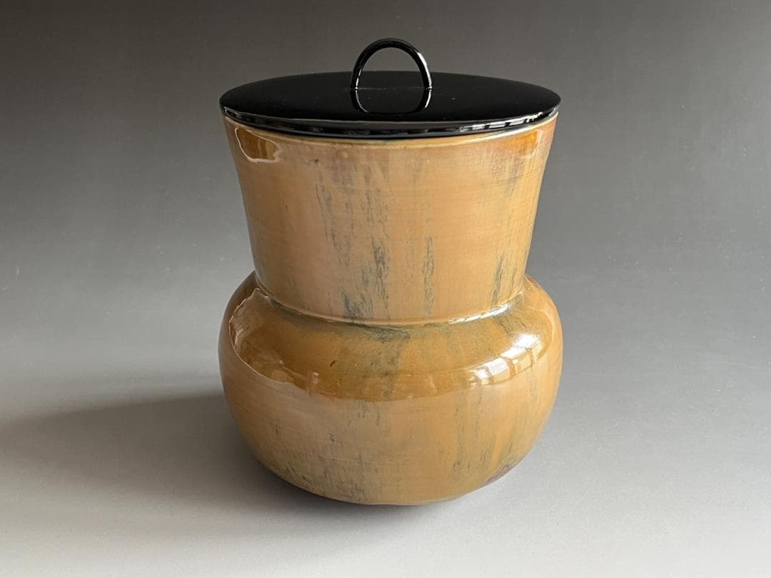 14代 亀井味楽 高取 鮟鱇水指 茶道具