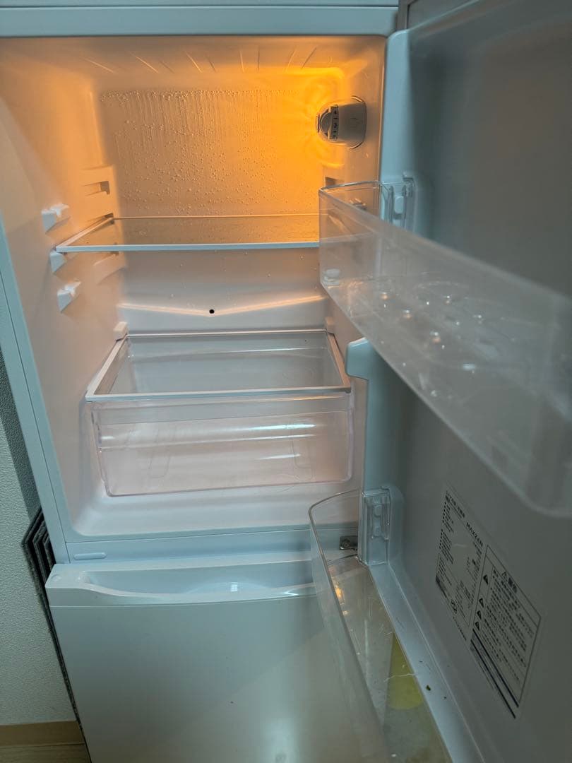 MAXZEN 冷蔵庫 小型 2ドア 117L JR117ML01WH ホワイト