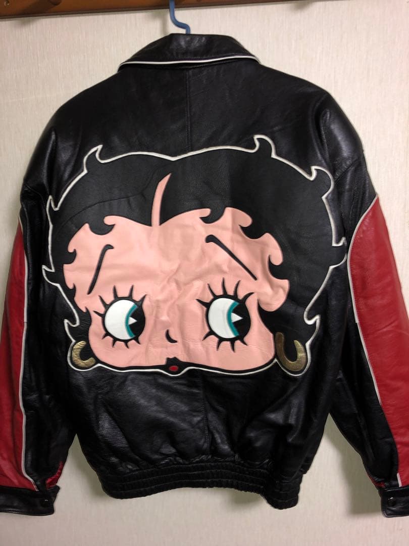 MONTANA TOONS ベティブープ Betty Boop レザースタジャン