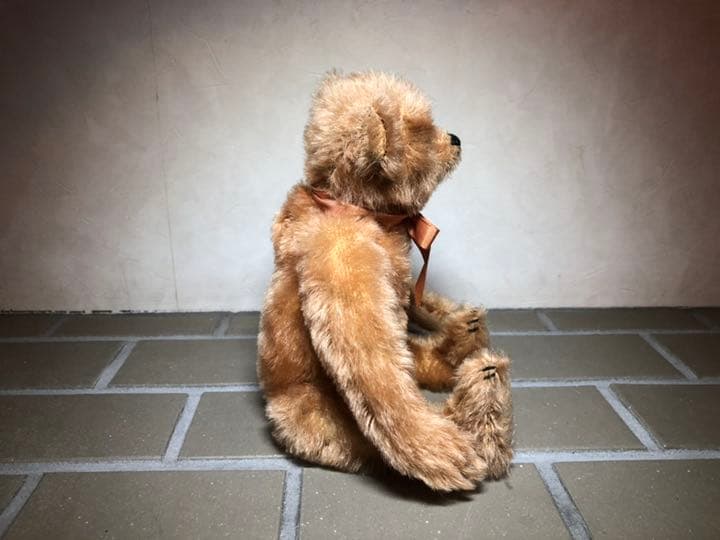 ブランク ボタン、シュタイフ 社アンティークテディベア、アプリコット