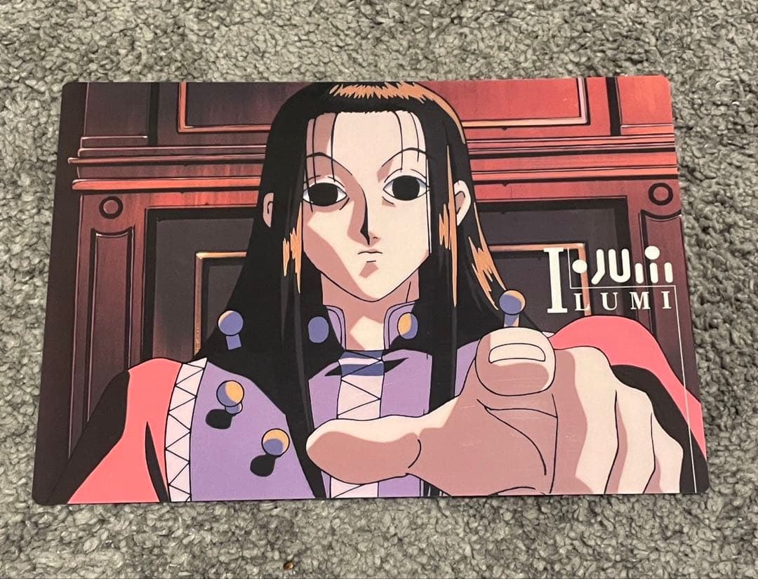 HUNTER×HUNTER ハンターハンター旧アニメ 下敷き イルミ