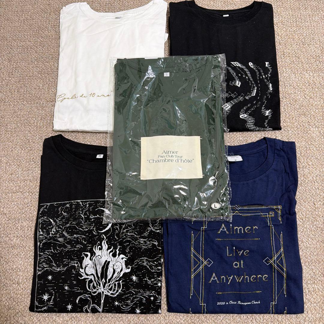 Aimer ライブツアー限定 タオル8点 & Tシャツ5点セット Aimer ライブツアー