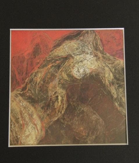 牧野一泉、【淵の肖像】、希少な額装用画集より、新品額装付