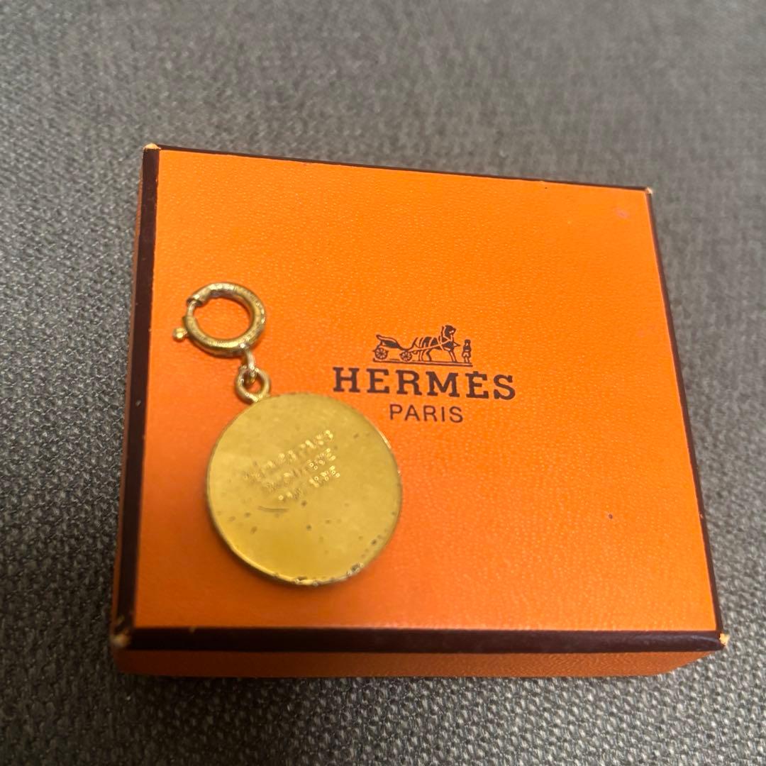 【エルメスhermes 】セリエペンダントトップ　ゴールドヴィンテージ