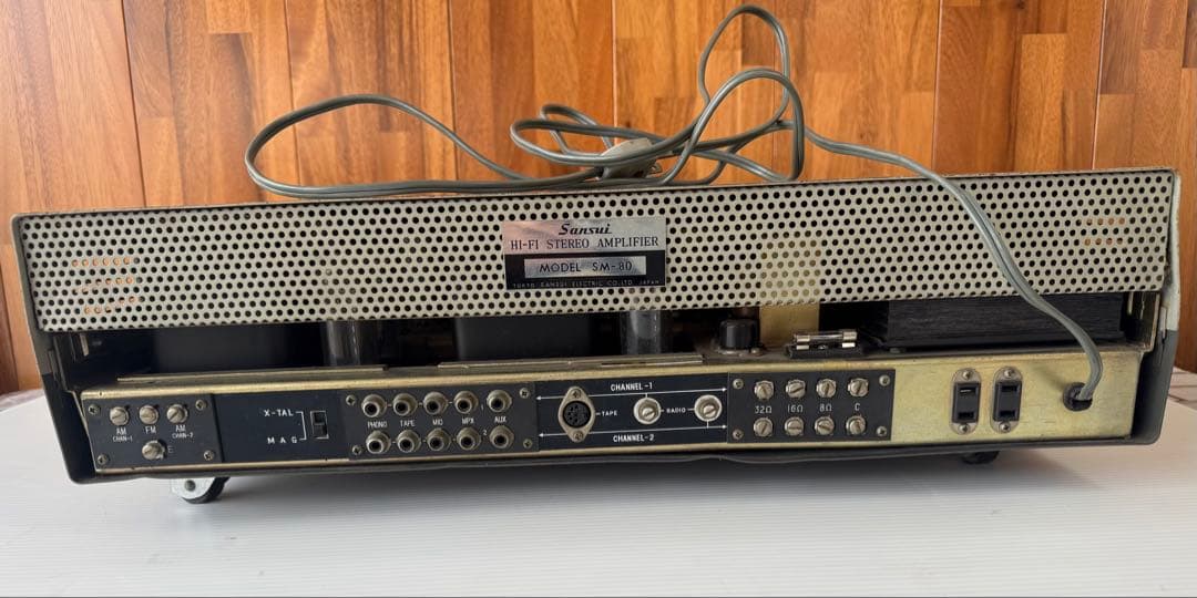 サンスイ SM-80 管球式チューナーアンプレシーバー 真空管アンプ(a47