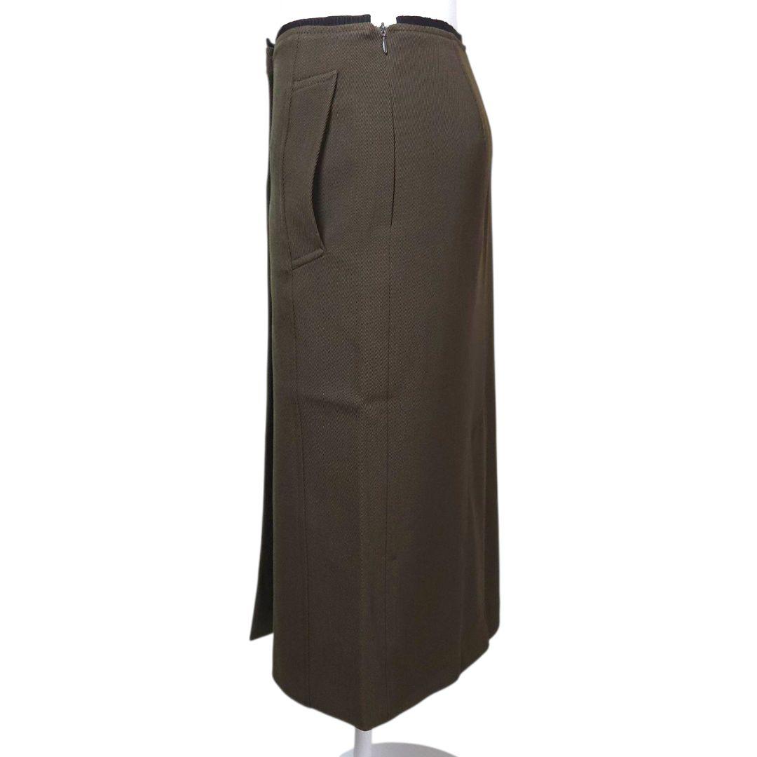 スカート DRIES VAN NOTEN khaki Slit Skirt