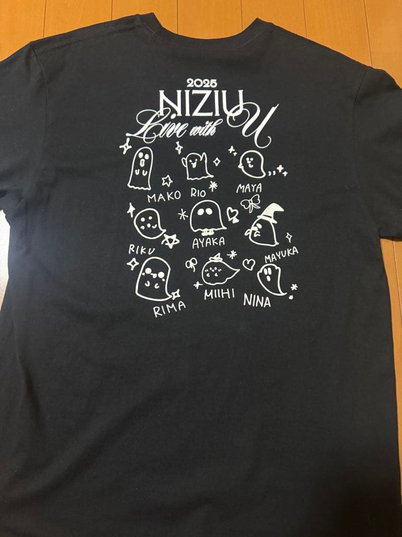 NiziU メンバー全員直筆サイン入りTシャツ ライブ当日リマさんから直接