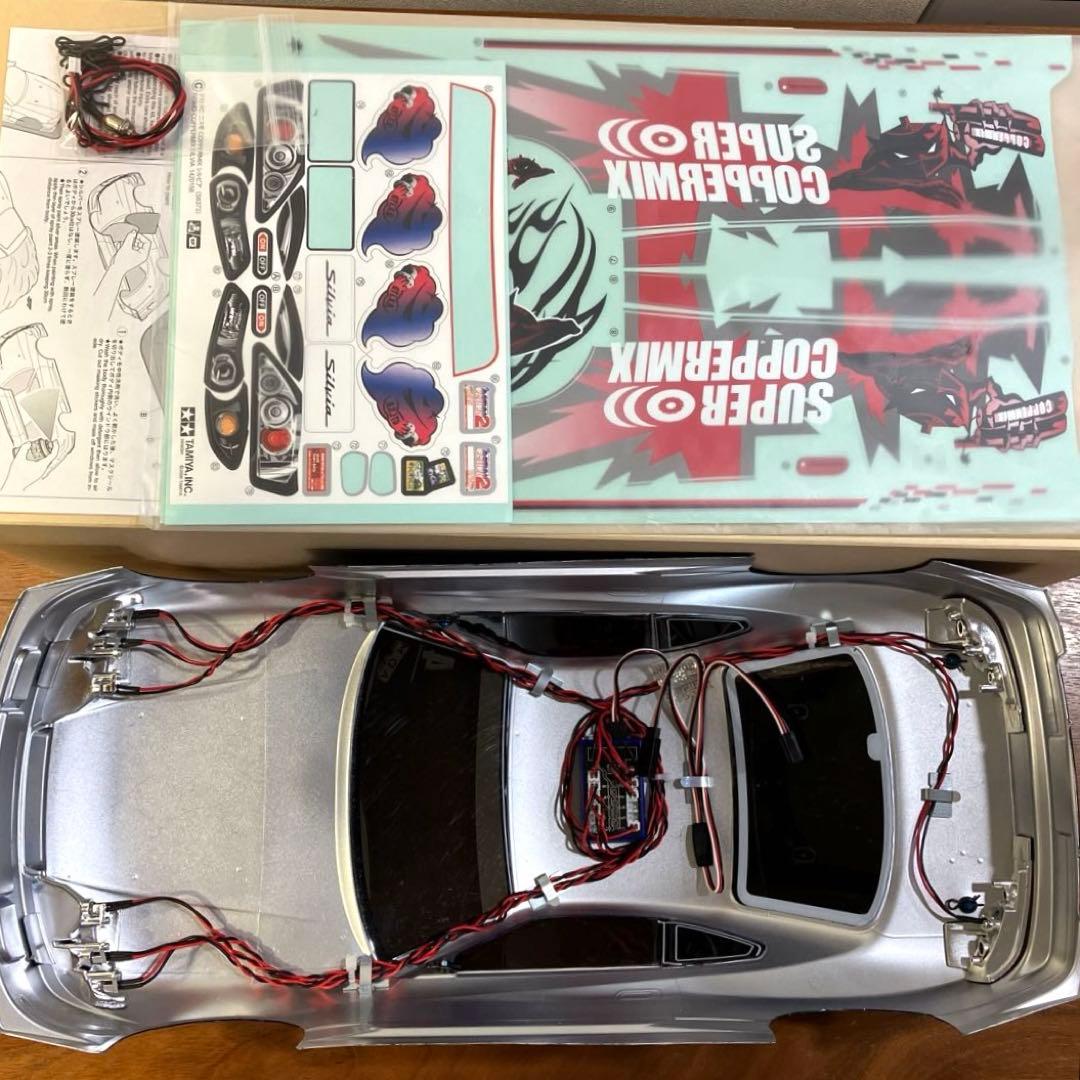 電飾付き タミヤ ニスモ COPPERMIX シルビア スペアボディ - メルカリ
