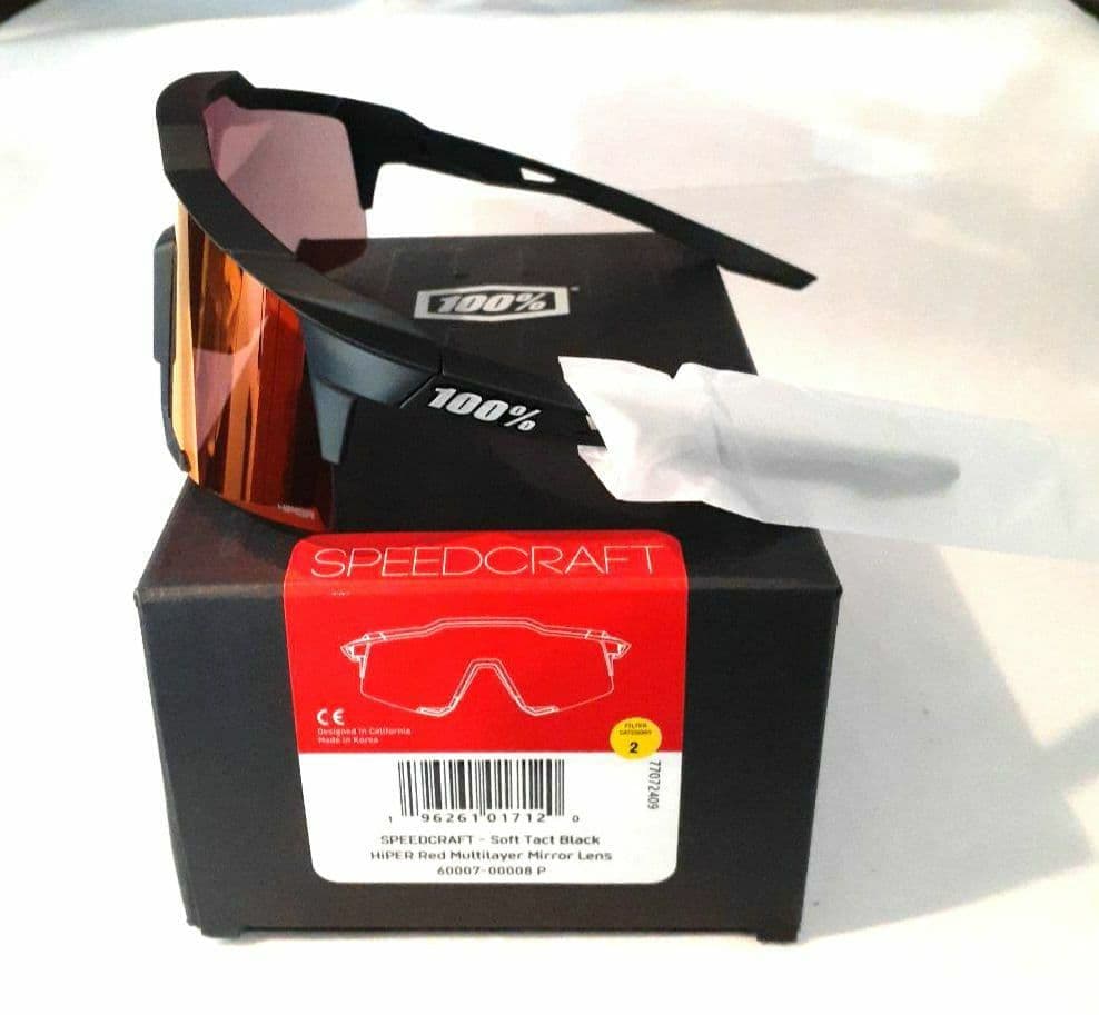 最新版 100% SPEEDCRAFT ブラック ワンハンドレッド サングラス - メルカリ