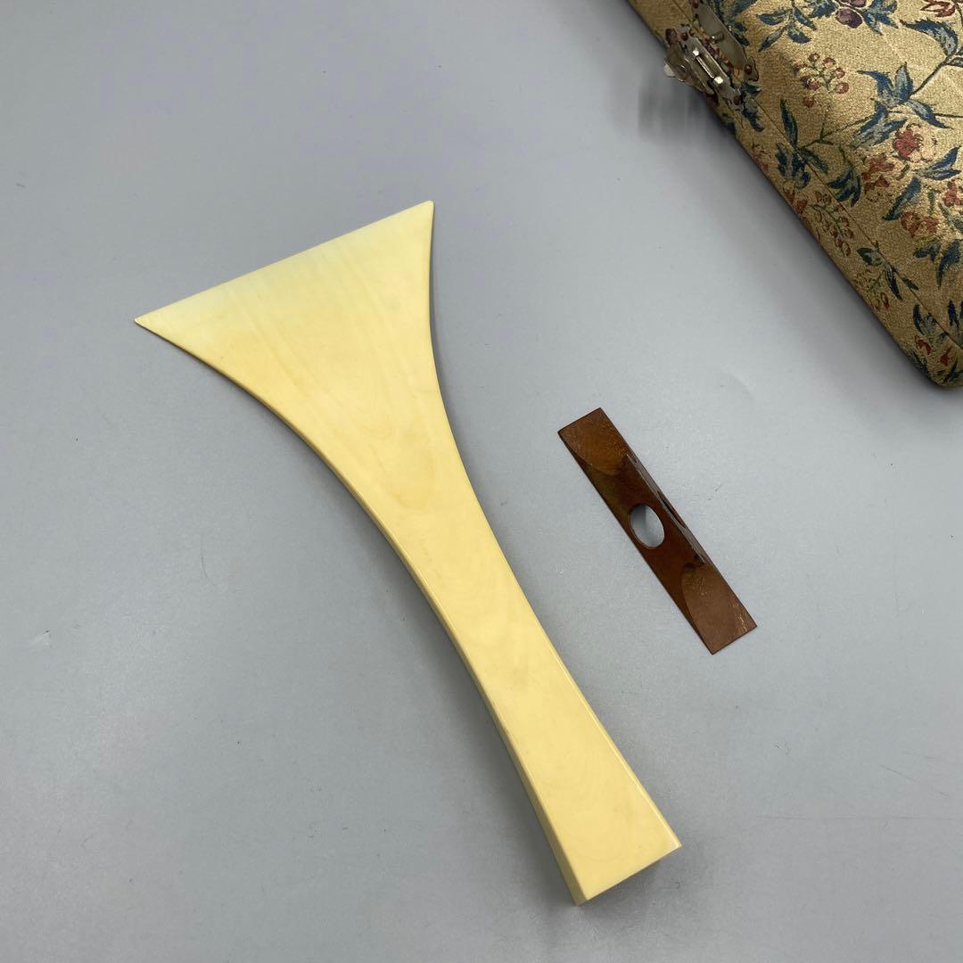 239ヴィンテージ 天然素材 三味線バチ 重さ約90g