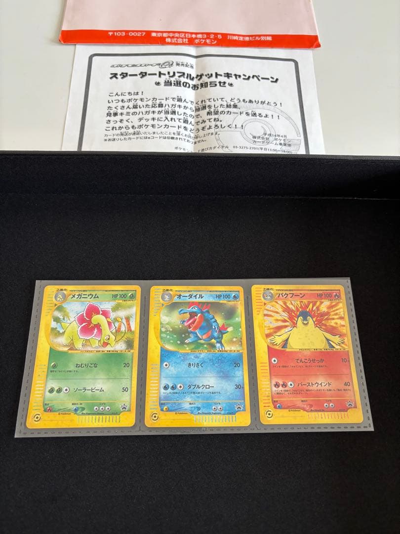 トリプルゲットキャンペーンプロモカ−ド　3枚セット