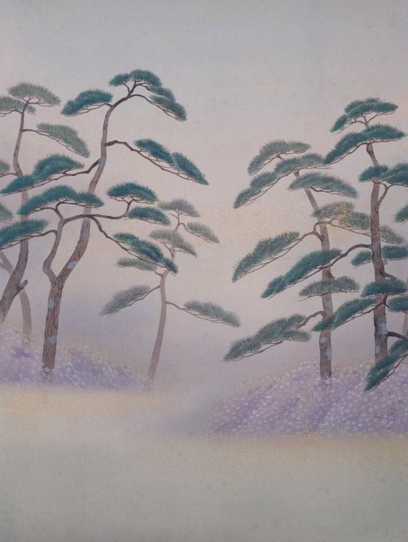 真作】掛軸 舟遊図 王朝の雅を描いた優雅な一幅